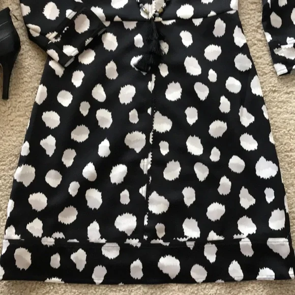 Banana Republic Spotted 3/4 Sleeve Dress - Picture 6 of 7